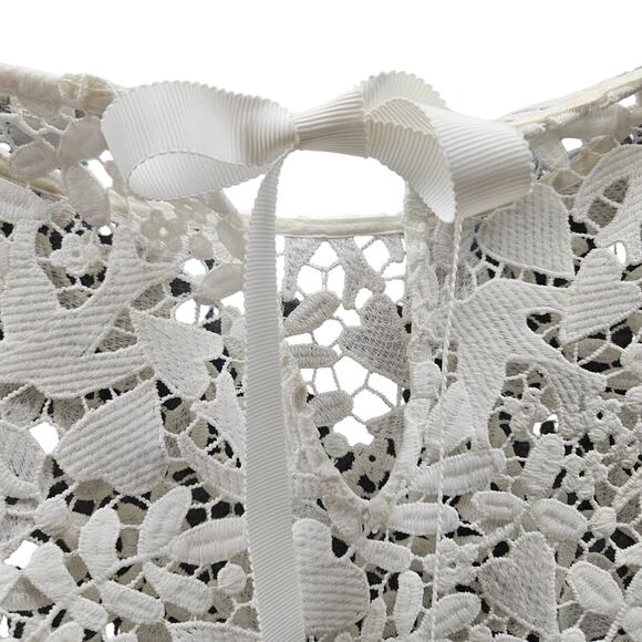 Boden Lace Blouse. Size  4 Elegant timeless Flared sleeves Cottage Country Fairy - Picture 7 of 9